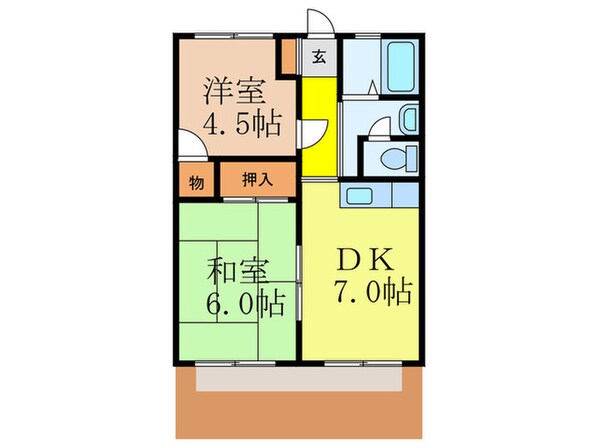 シャロームＢの物件間取画像